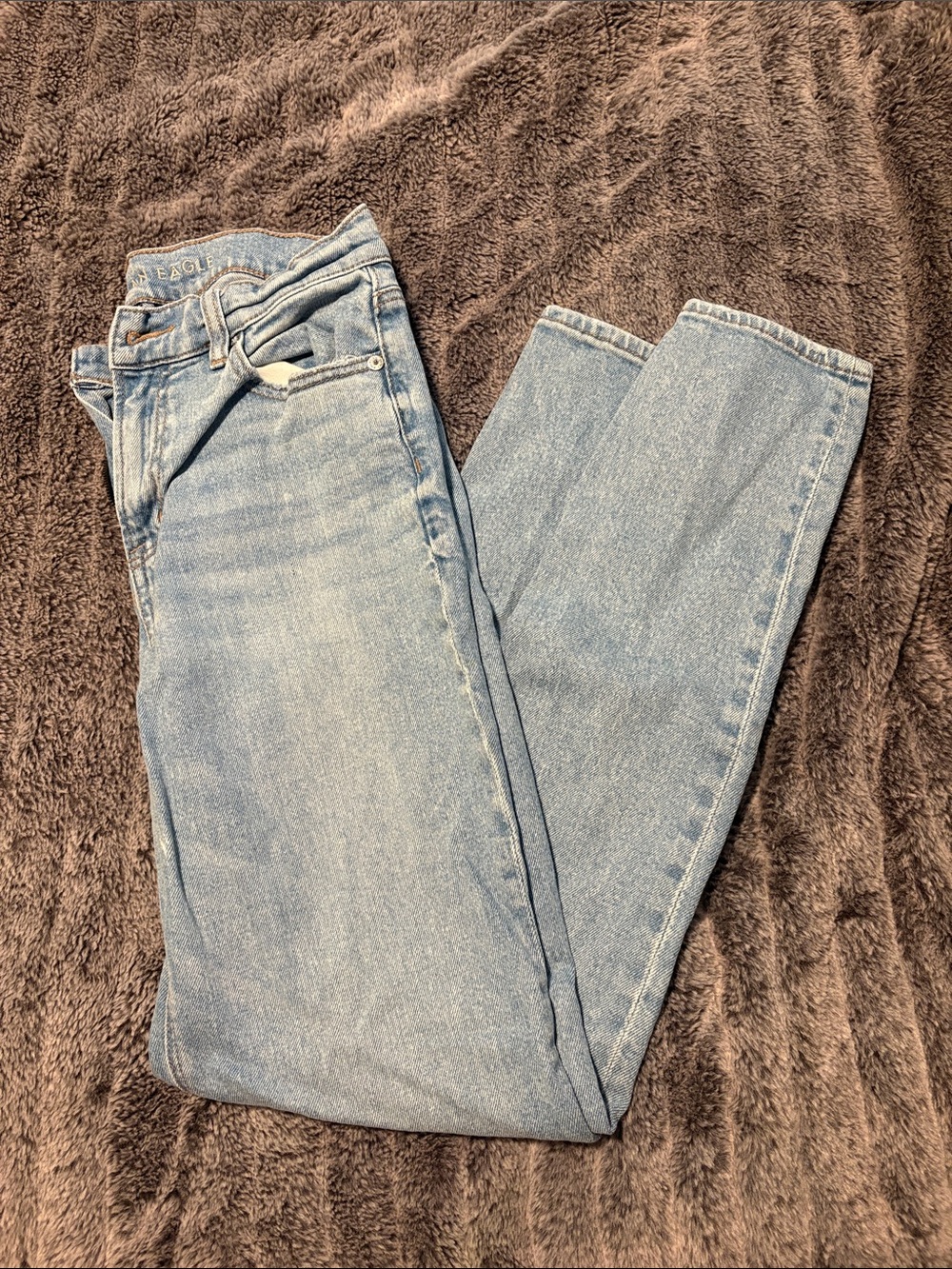 American Eagle Outfitters Light Blue Straight Leg Jeans